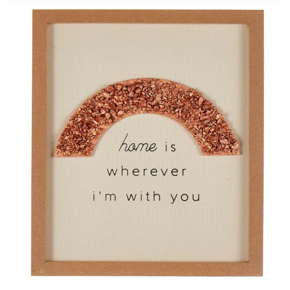 Home is Wherever I'm With You Artwork Table Decor, New